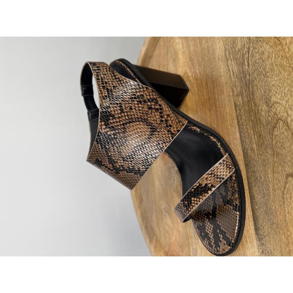 French Connection Women's Lori Sandals In Snakeskin Print Size 9 NWB - Picture 9 of 13
